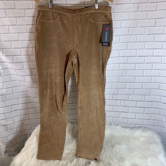 Intro Love The Fit Tan Corduroy Knit Legging Sz XL - Picture 2 of 7